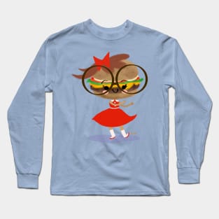 Burger Cutie Time Long Sleeve T-Shirt